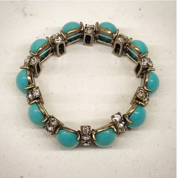 J. Crew Cabochon Crystal Stretch Bracelet - Picture 2 of 5